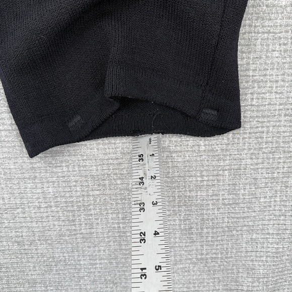 St John Knit Cropped Pants High Waist Career Casual Black Trousers Sz L Santana - Picture 7 of 11